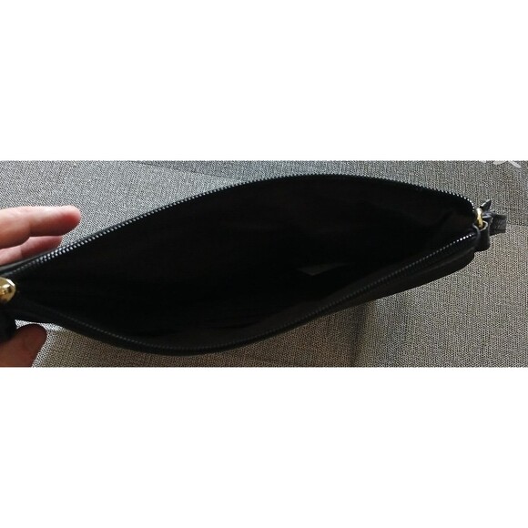 Laundry By Shelli Segal Womens Black Wrist Bag Purse Handbag - Picture 8 of 11